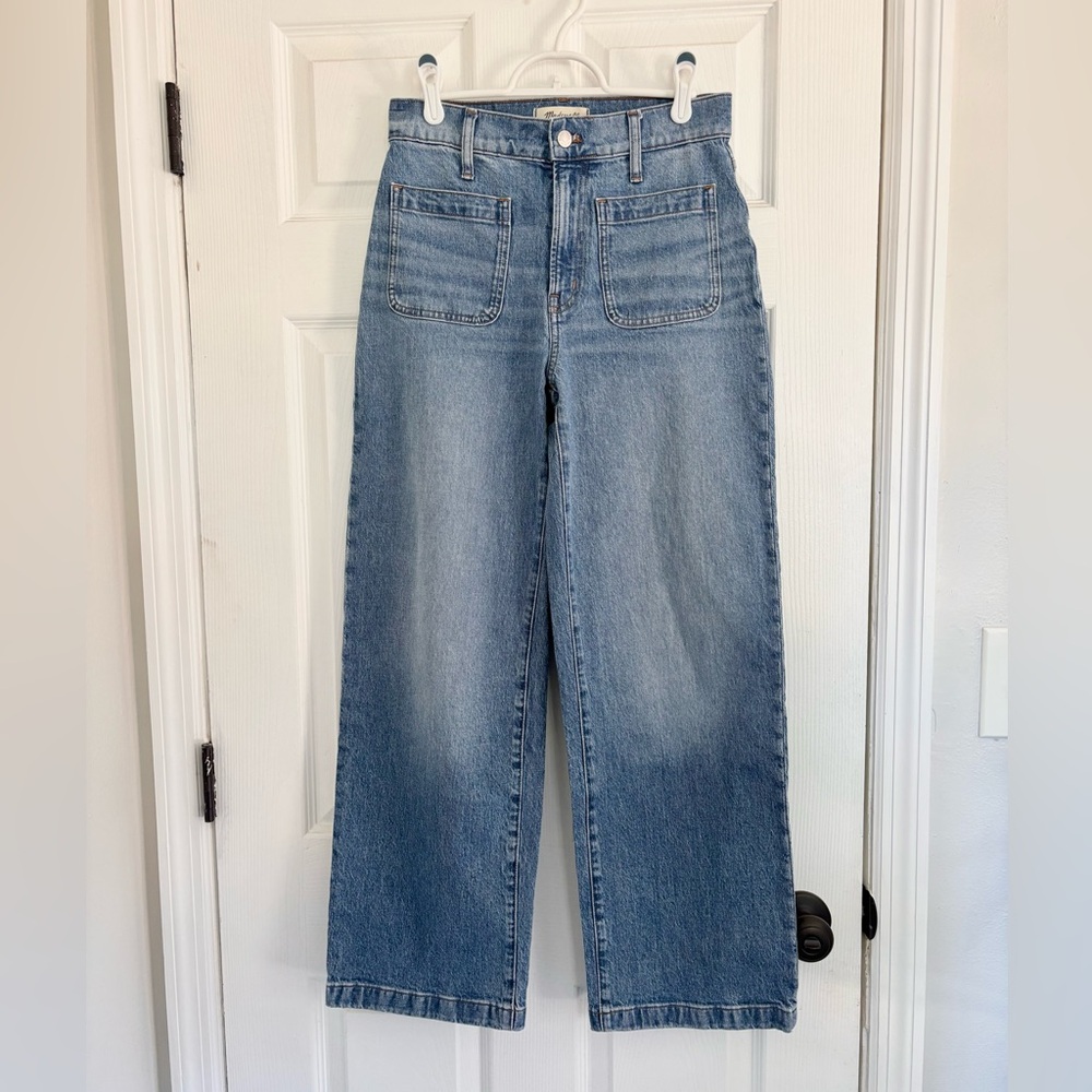 Madewell Perfect Vintage Wide Leg Jeans with Patch Pockets